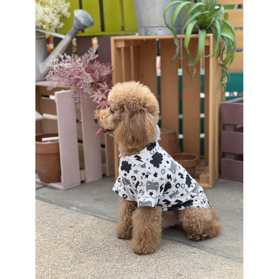 baju anjing poodle pawpawsome projects black ad white printing