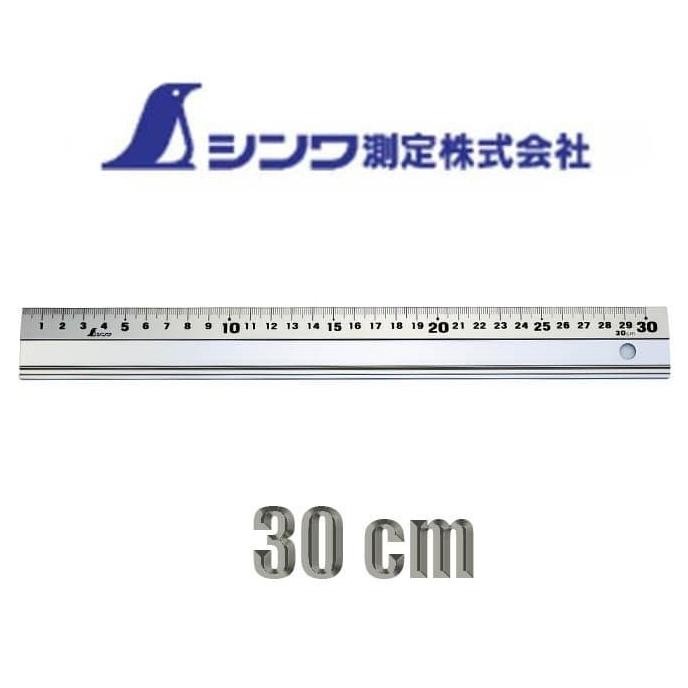 

Penggaris 65417 Alumunium SHINWA SILVER 30cm straight cutting rule