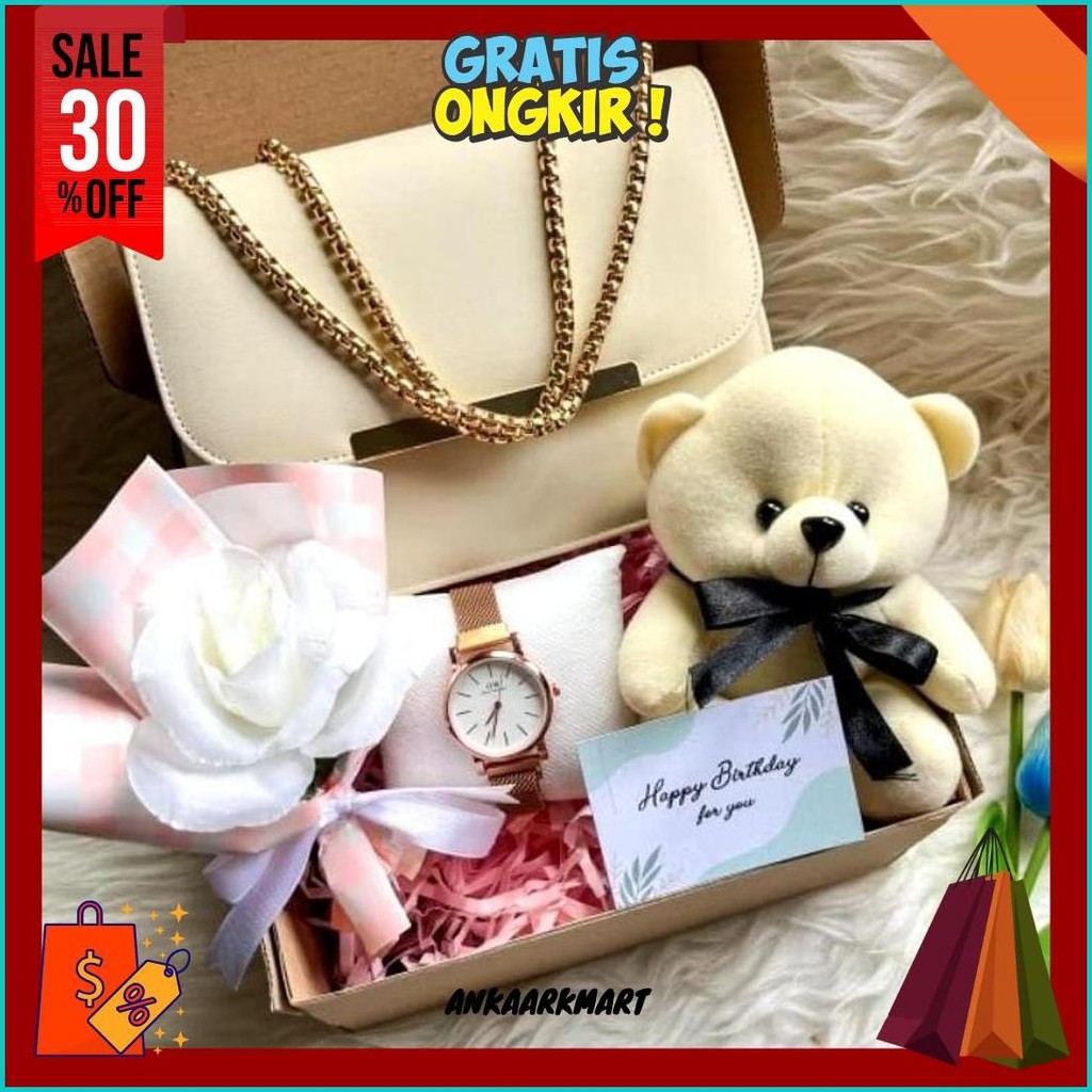 

Hampers Gift Box Tas Slempang Kado Cewek Hadiah Ulang Tahun Hadiah Ultah Bisa Cod