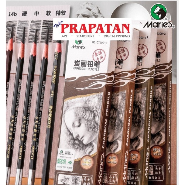 

Pensil Charcoal Maries C7300 / Maries Charcoal Pencil