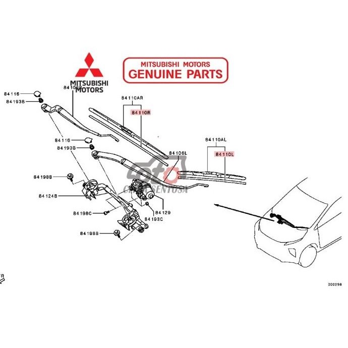 Karet Wiper Only Xpander Original