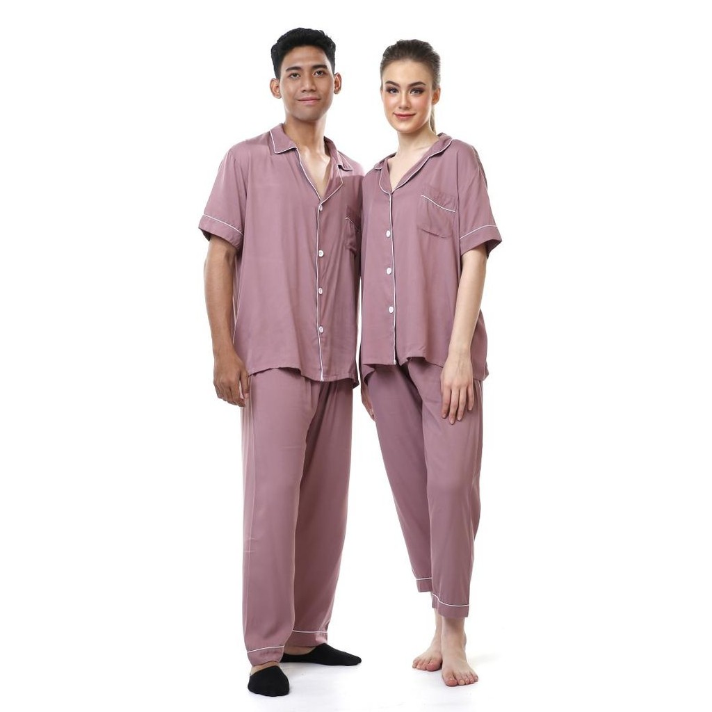 Zavyn Setelan Piyama Couple Rayon Twill Premium CP Terlaris