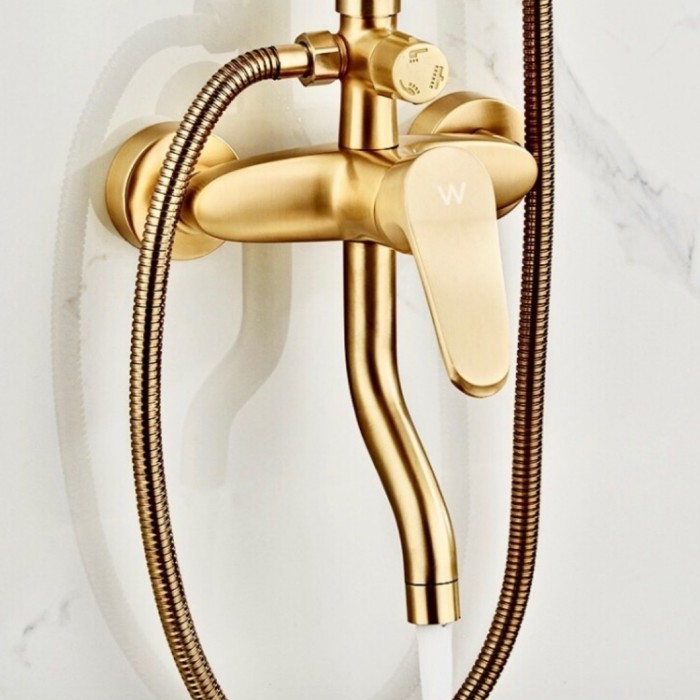 Promo Shower Set Panas Dingin Gold/Shower Tiang Panas Dingin Emas Model Toto