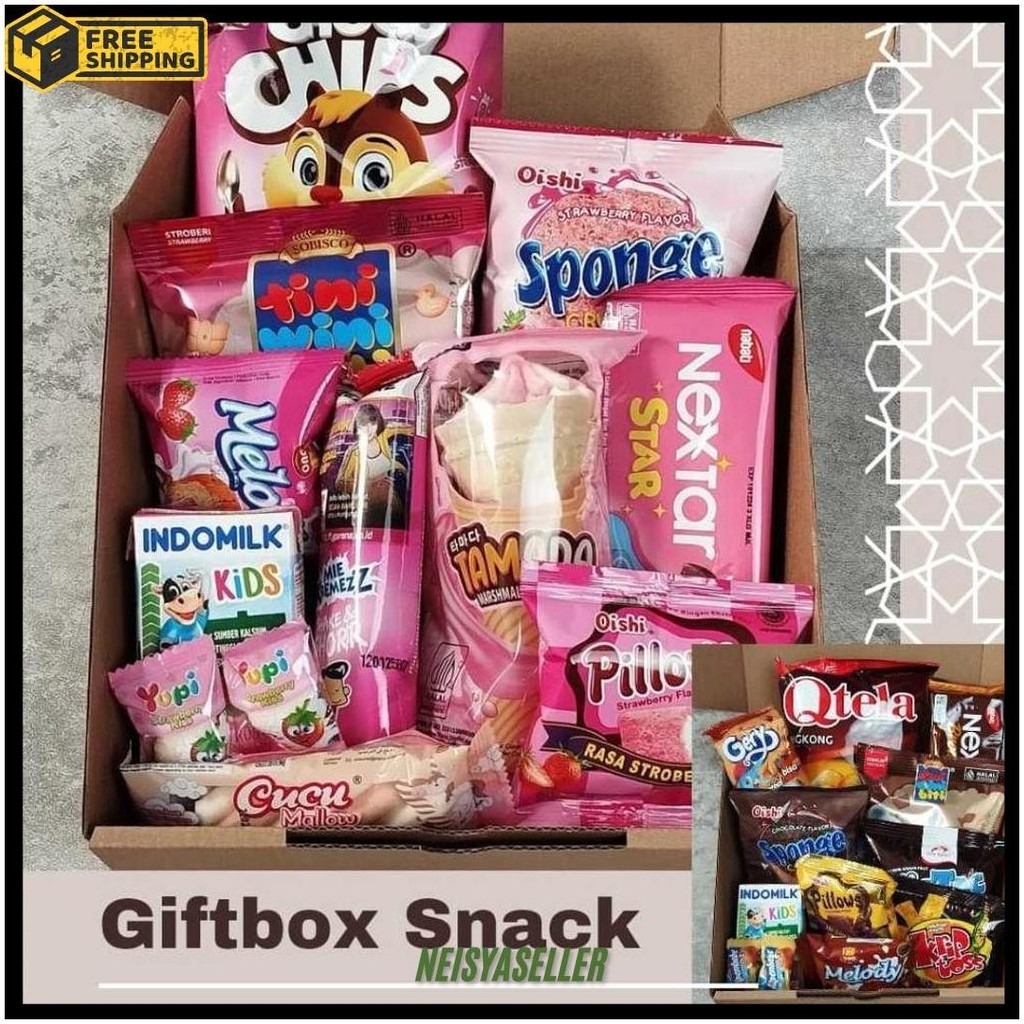 

Gift Box Full Snack Hampers Ultah Kado Graduation Annivesary Set Hadiah Bisa Cod