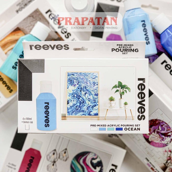 

Reeves Pre-Mixed Acrylic Pouring Set 4x100ml
