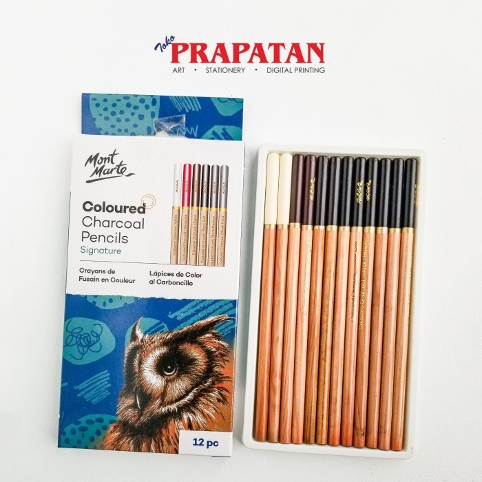 

Mont Marte Coloured Charcoal Pencils 12pc MPN0042