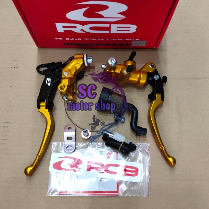 Master rem RCB kanan s1 + switch rem sepaket handle kopling RCB s1