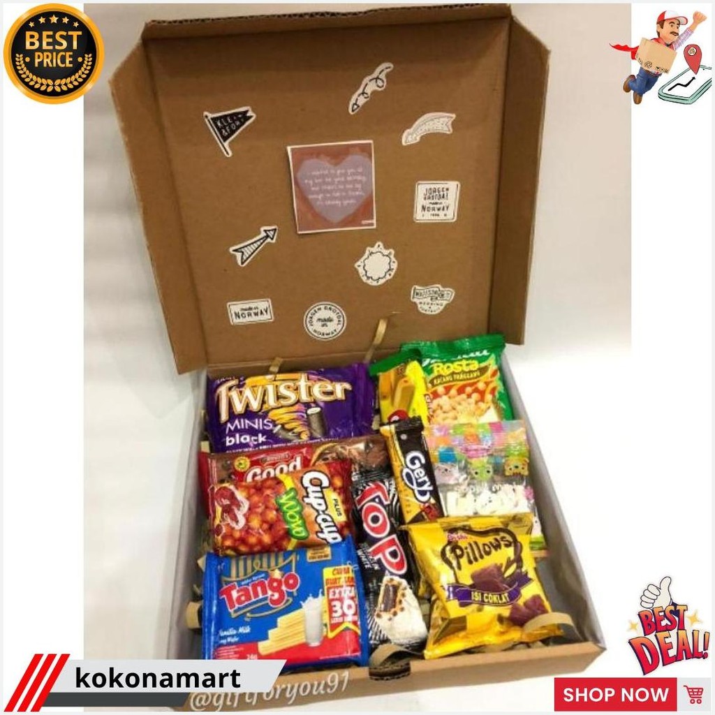 

Snack Box/Giftbox/Hampers Snack/Hampers Murah Cod