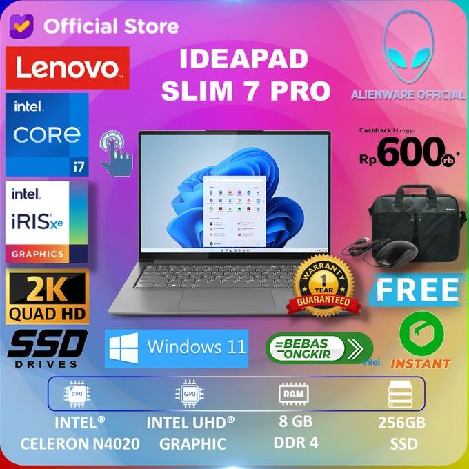 Lenovo Ideapad Slim 7 Pro 14 Touch I7 1260P 16Gb 1Tb Ssd 14"Qhd 2.8K