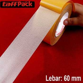 

TaffPACK Lakban Dua Sisi Super Strong Grid Fiber Double Sided Tape 10M 60mm