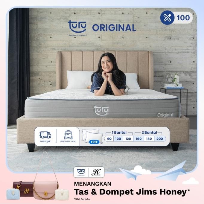Kasur Pocket Spring Bed Turu Original Uk. 100X200 (Super Single)