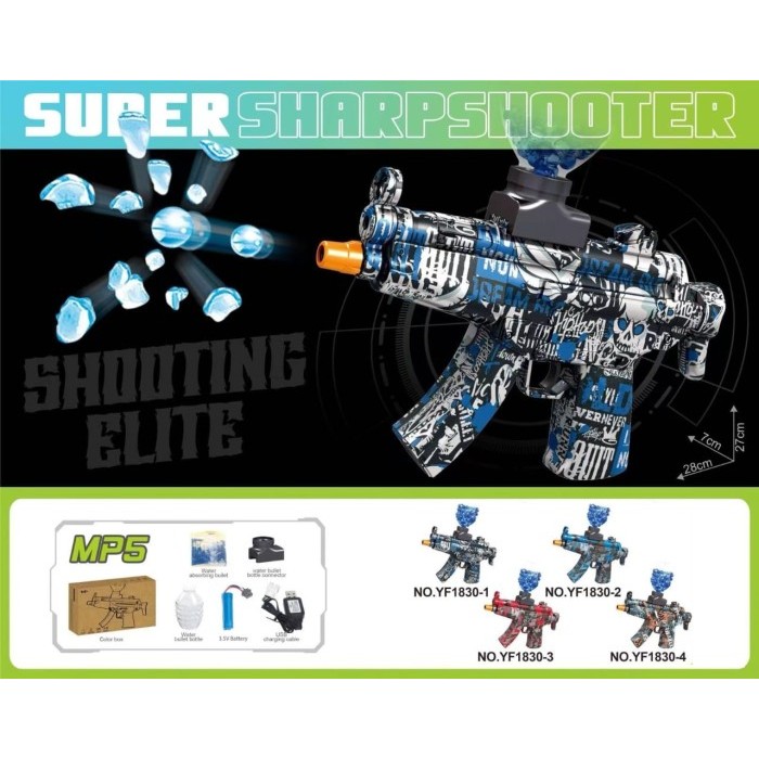 MAINAN ANAK LAKI LAKI PISTOL PELURU GEL ELECTRIC WATER GEL BLASTER GUN TEMBAK TEMBAKAN BATERAI