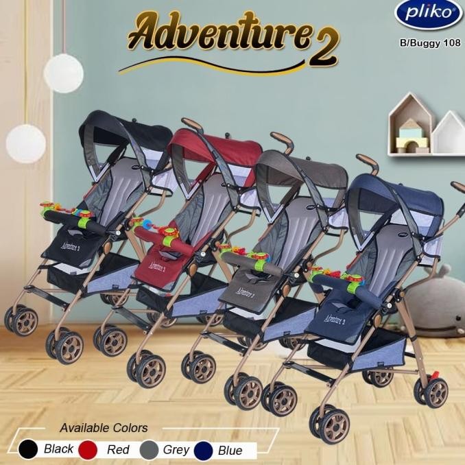 (Baby Club Itc Bsd) Stoller Pliko Adventure2/Buggy Pliko Adventure2