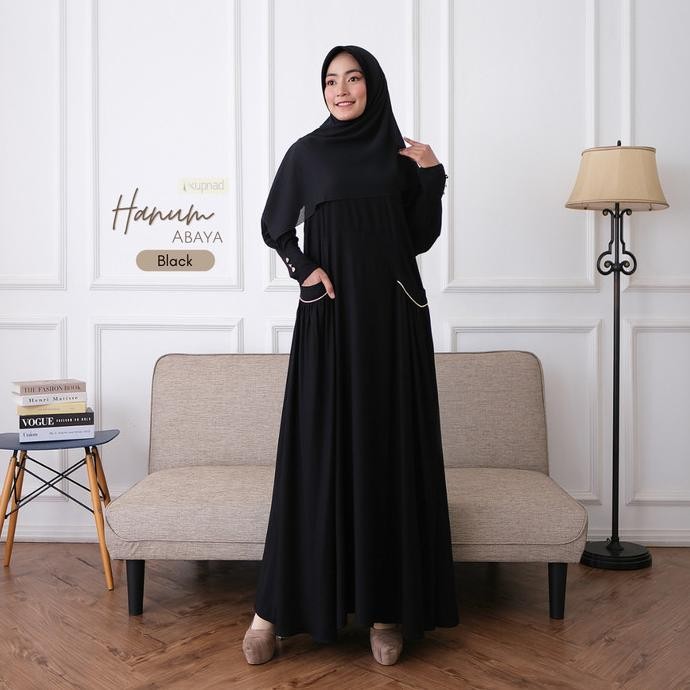 KUPNAD Abaya Premium Polos - Hanum Abaya