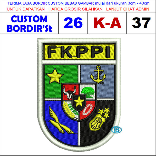 K-A37 FKPPI PC  CUSTOM BORDIR'ST TESTIMONI