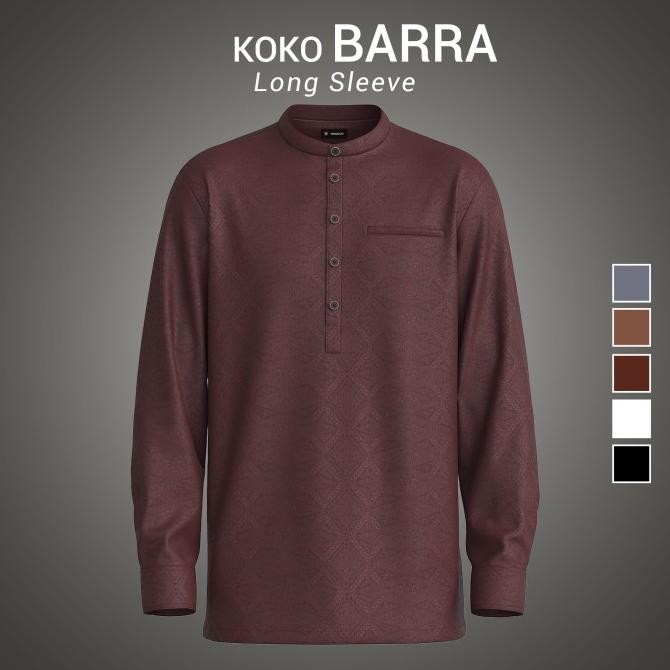 BROGUY KEMEJA KOKO PRIA DEWASA LENGAN PANJANG BARRA