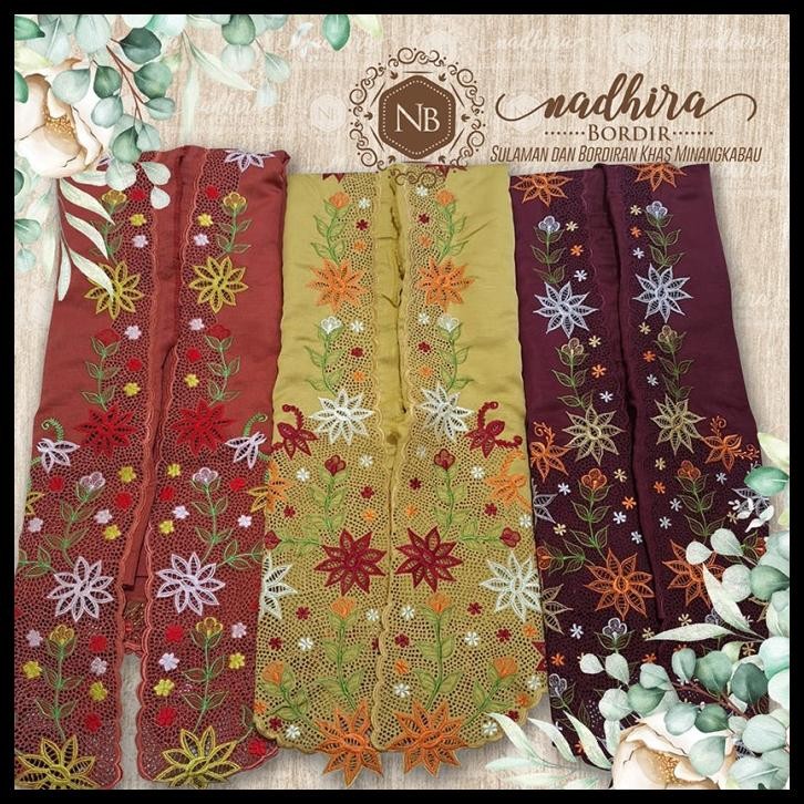 Bahan Kebaya Bordir Bukittinggi Bordir Manual Bahan Katun Best Seller