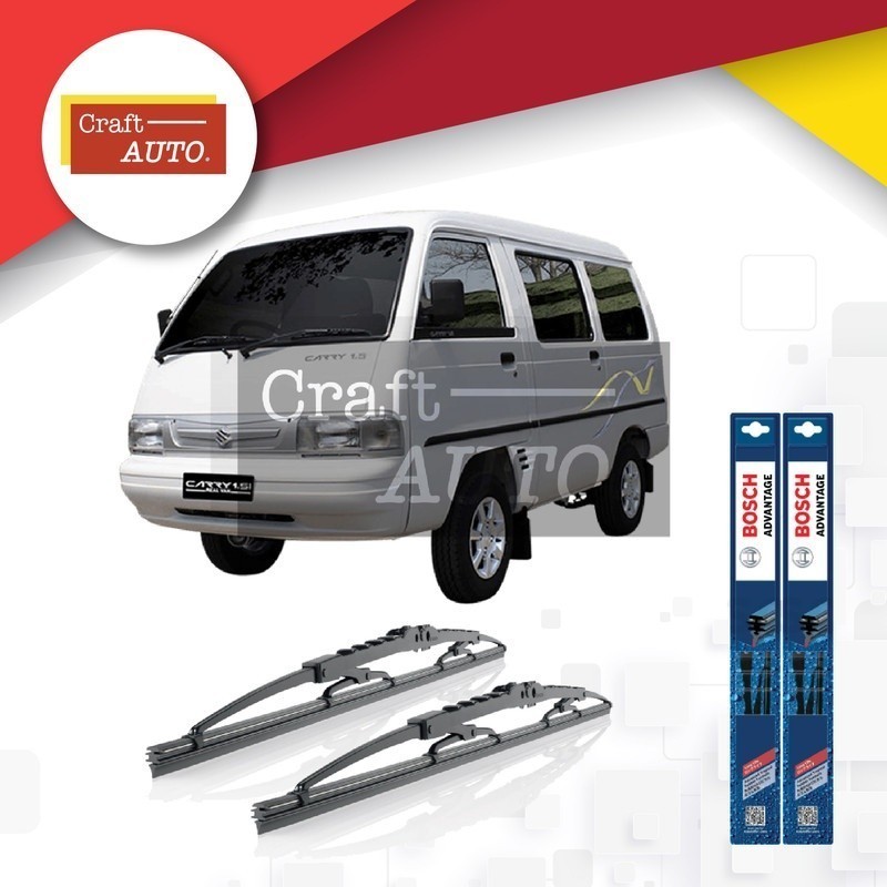 Wiper Mobil Suzuki Carry Ukuran 17" & 17" Sepasang (2pcs) Bosch Advantage