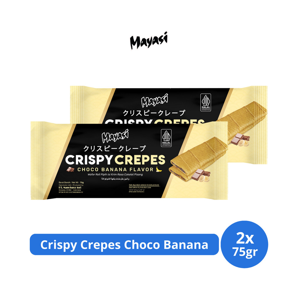 

Mayasi Crispy Crepes Choco Banana 75gr x 2 pcs