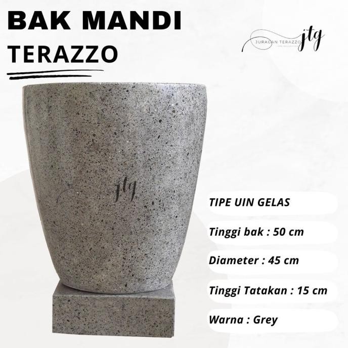 Bak Kamar Mandi Minimalis Keramik Teraso Marmer Juragan Terazzo Group