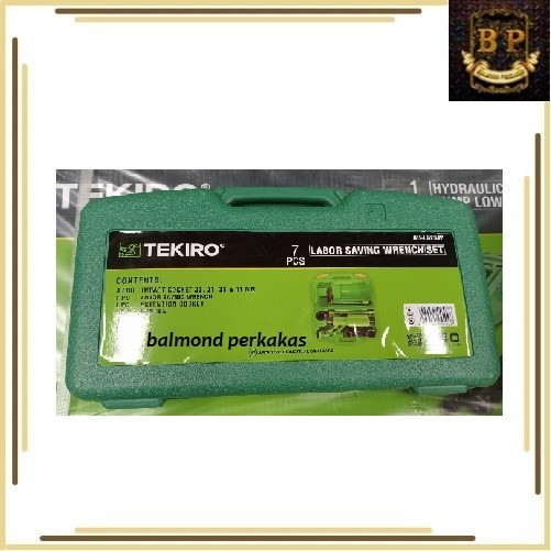 Tekiro kunci torsi roda truk / impact manual / impact roda truk 7 pcs