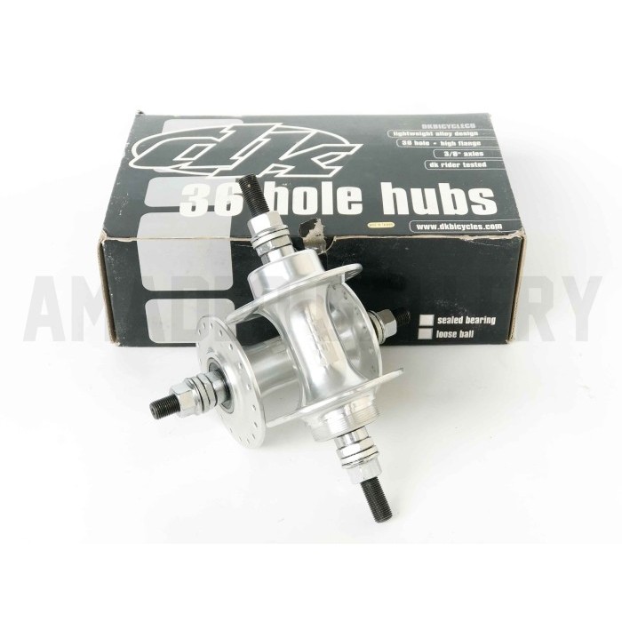 Hub Bmx 36H Hub Freehub 36 Hole Dk Bmx Silver Bearing New Old Stock