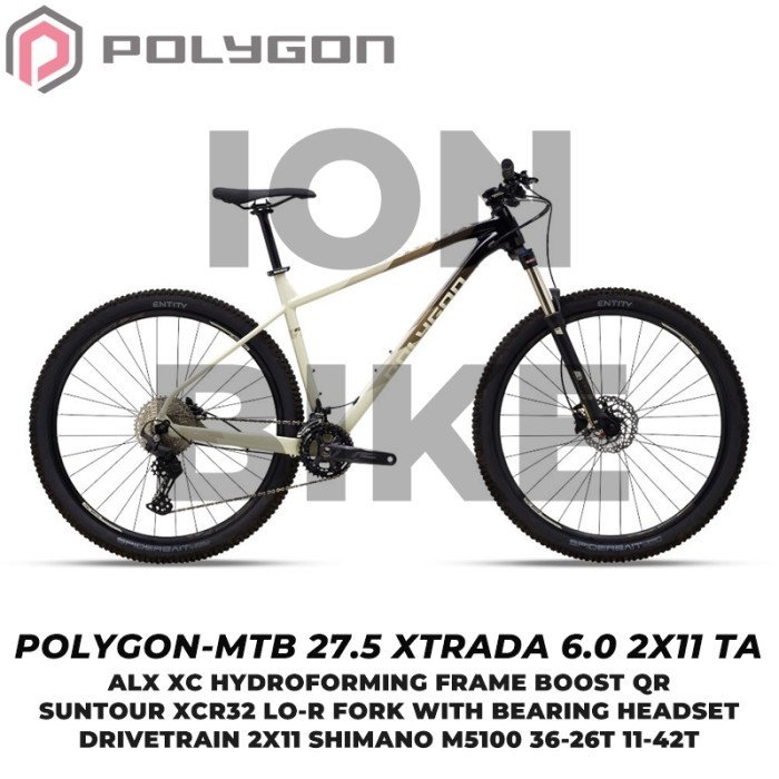Sepeda Mtb 27.5 Polygon Xtrada 6 6.0 2X11 Dual Terbaru Gunung Murah