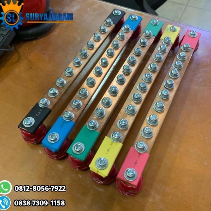 TERBARU BUSBAR TEMBAGA RST + GROUND BUSBAR TEMBAGA MURNI !!!!!