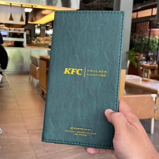 

CUSTOM LOGO BILL HOLDER FOLDER MENU CAFE RESTO