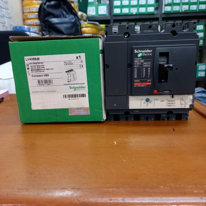 PROMO MCCB NSX 100F 4P 25A LV429646 SCHNEIDER MURAH