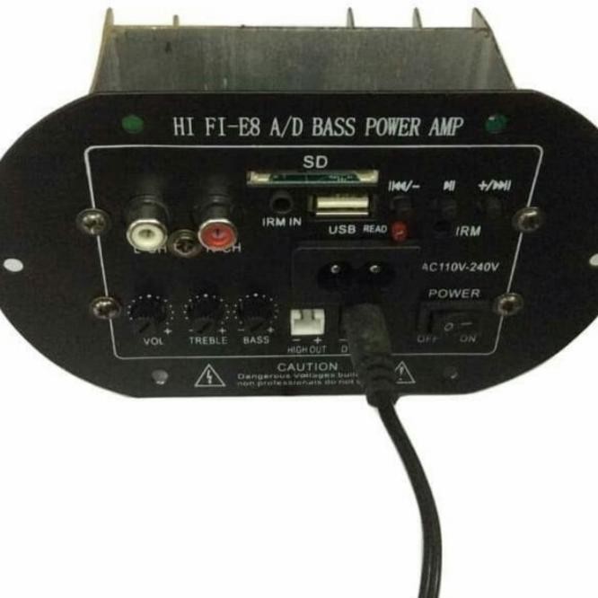 Promo KIT BASSTUBE AKTIF WITH USB/SD CARD INPUT POWER AC 12V ATAU DC 220V COD