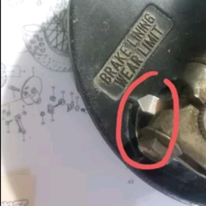 Plat Indikator Kampas Rem Belakang Ts125 Plat Indikator Rem Belakang Ts125 Barang Langka