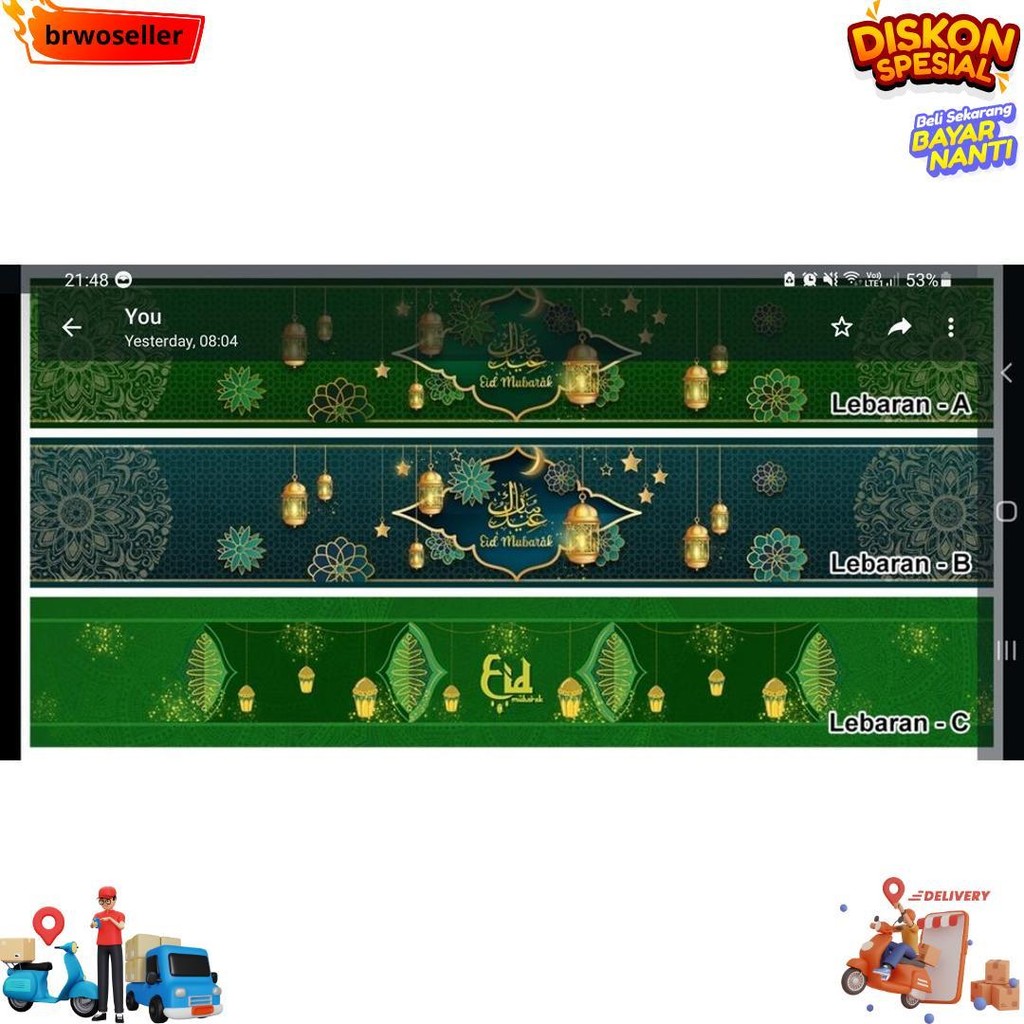 

(10 Pcs) Paperbelt Tema Idul Fitri Lebaran Eid Mubarak Ramadhan Kareem Paper Belt Unik Lucu D Promo 10.10