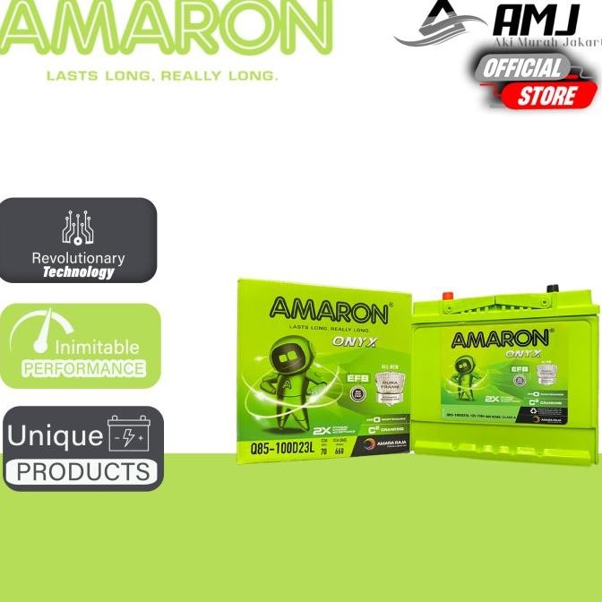 Aki Mobil Mazda 2 Skyactive Q85 / 90D23L Amaron Hi-Life 12V / 65Ah