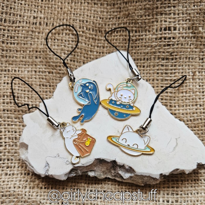

GCS Phone Charm Metal Neko Kucing Cat Cute Accessories Aksesoris HP