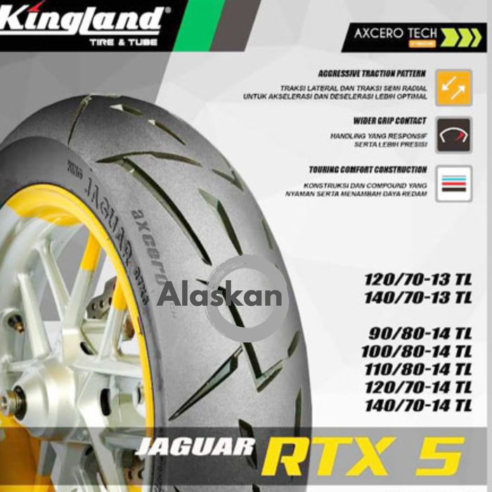 Ban Motor Ring 14 Kingland KING JAGUAR RTX-5 90/80-14, 100/90-14, 110/80-14, 140/70-14