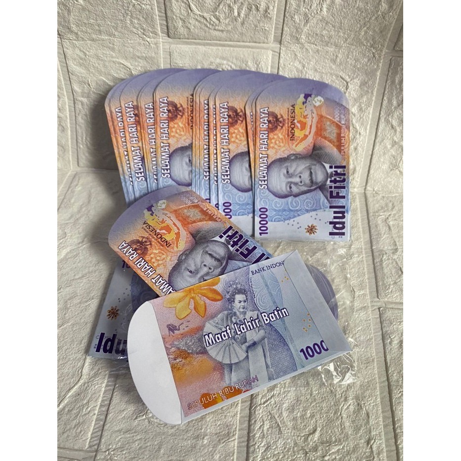 

PROMO TERBARU AMPLOP AMPAU LEBARAN UANG UK MEDIUM ISI 100 50 10 LEMBAR - UANG MIX RUI9