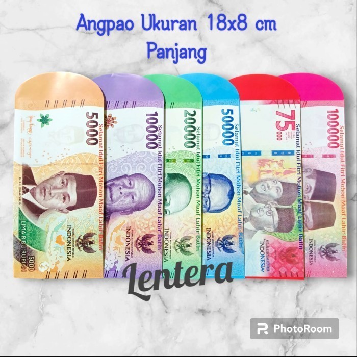 

DISKON ANGPAO / AMPLOP LEBARAN GAMBAR UANGMAINAN UKURAN PANJANG HNM10