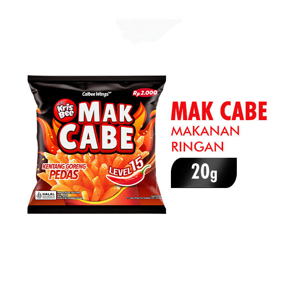 

Promo Terbaru Snack Mak Cabe Level 15 / Kentang Goreng Pedas 1 Renceng Isi 10 Pcs / 20Gr Klf65