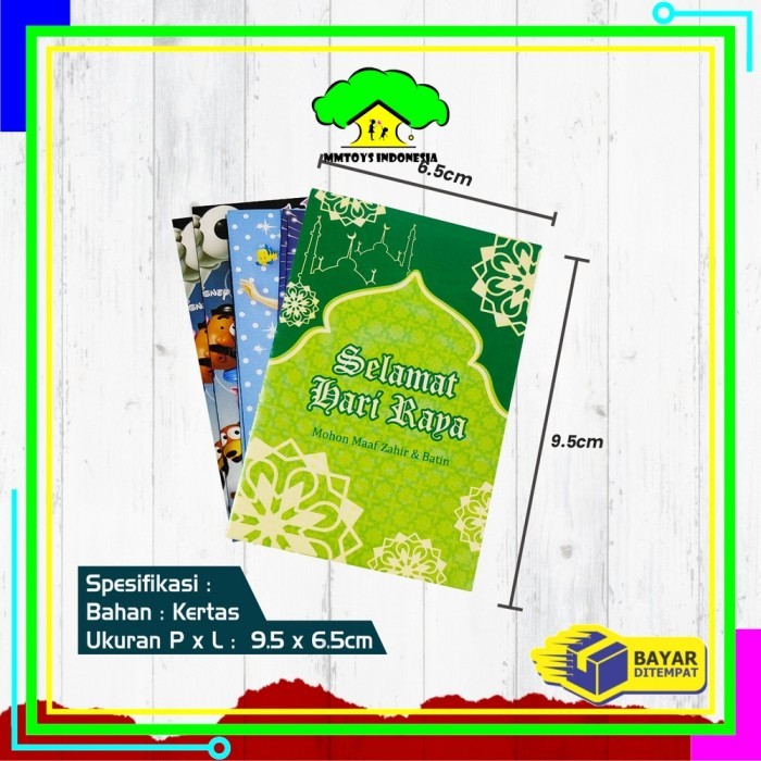 

MILIKI SEGERA MI-C823 AMPLOP LEBARAN ISI 50PCS MOTIF KARAKTER DOMPET UANG HARI RAYA SHJ23