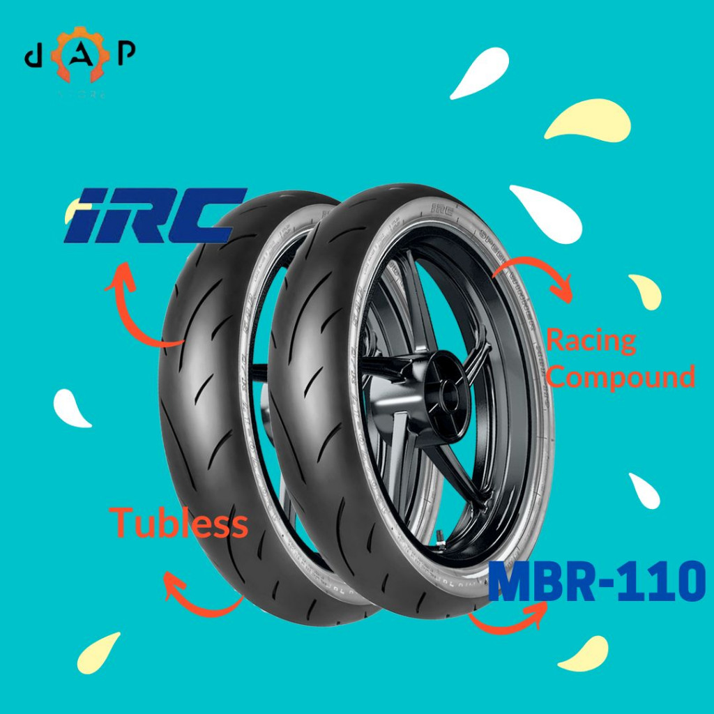 PAKET BAN MOTOR IRC MBR-110 110/70-17 & 140/70-17 SOFT COMPOUND TUBELES
