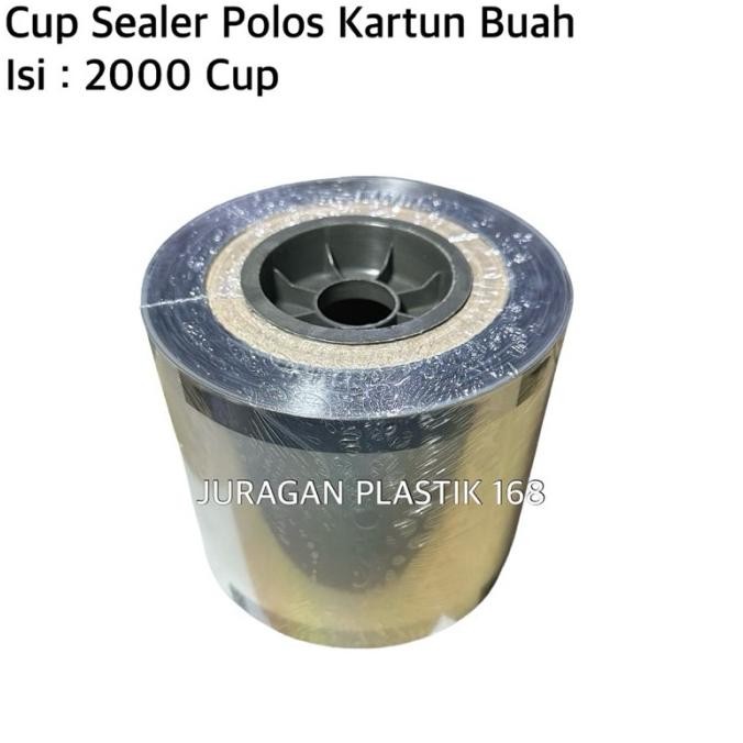 Cup Sealer Polos Buah Kartun Isi 2000 Cup / Plastik Pres Gelas