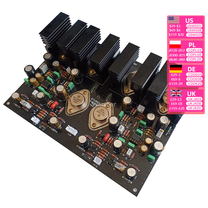 HIFI MJ11032/MJ11033  single-ended class A preamp board compatible with amp STUBE1