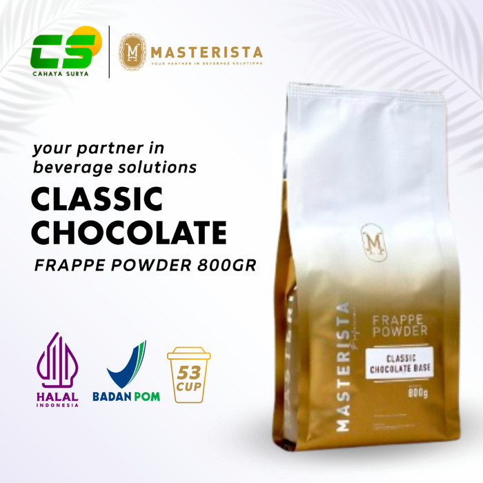 

Masterista Powder Classic Chocolate - Bubuk Minuman Rasa Classic Chocolate - 800 gr