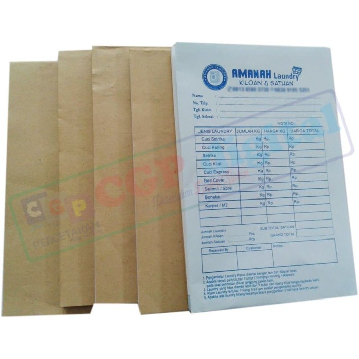 

Ready Nota Kontan Custom Untuk Laundry Toko Klontong Bengkel Apotek dll