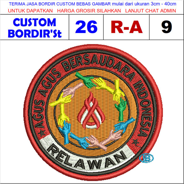 R-A9 LOGO AGUS AGUS BERSAUDARA CUSTOM BORDIR'ST TESTIMONI
