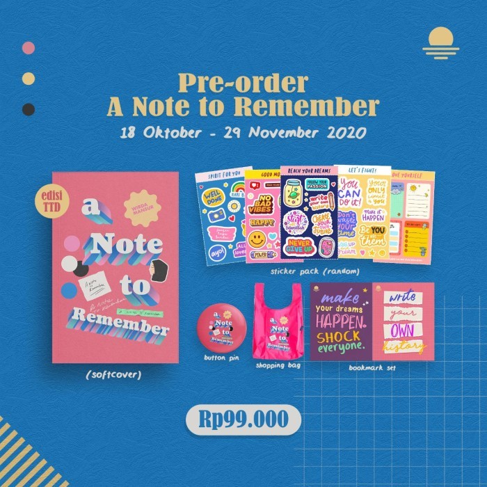 

Ready Buku A Note To Remember - Wirda Mansur