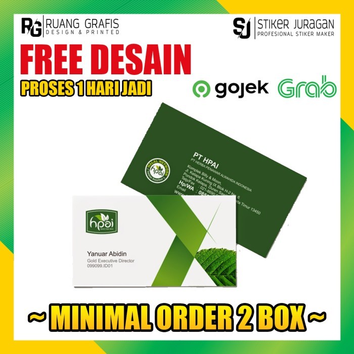 

Ready CETAK KARTU NAMA 2 MUKA