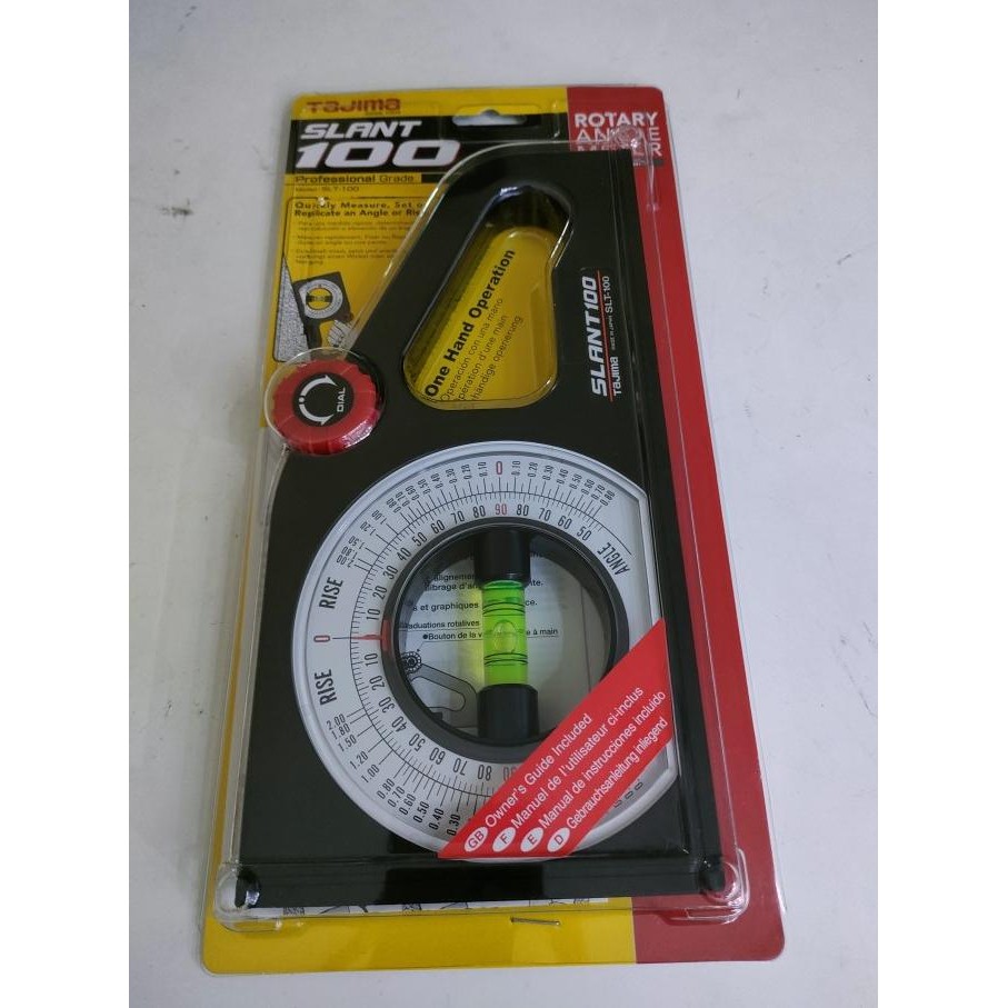 Slant 100 Tajima pengukur kemiringan dengan waterpass sudut putar