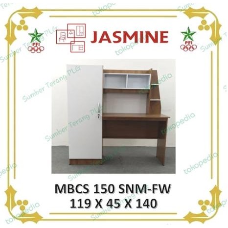 Meja Belajar Anak Minimalis + Lemari Buku + Kursi Kantor Putar Jaring Original Dan Terpercaya